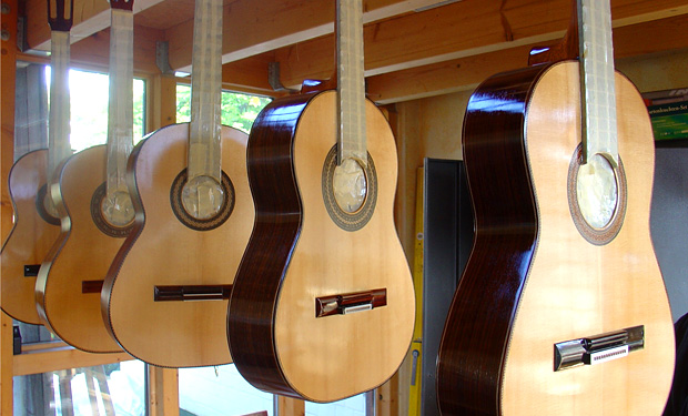 Konzertgitarrenbau Werkstatt